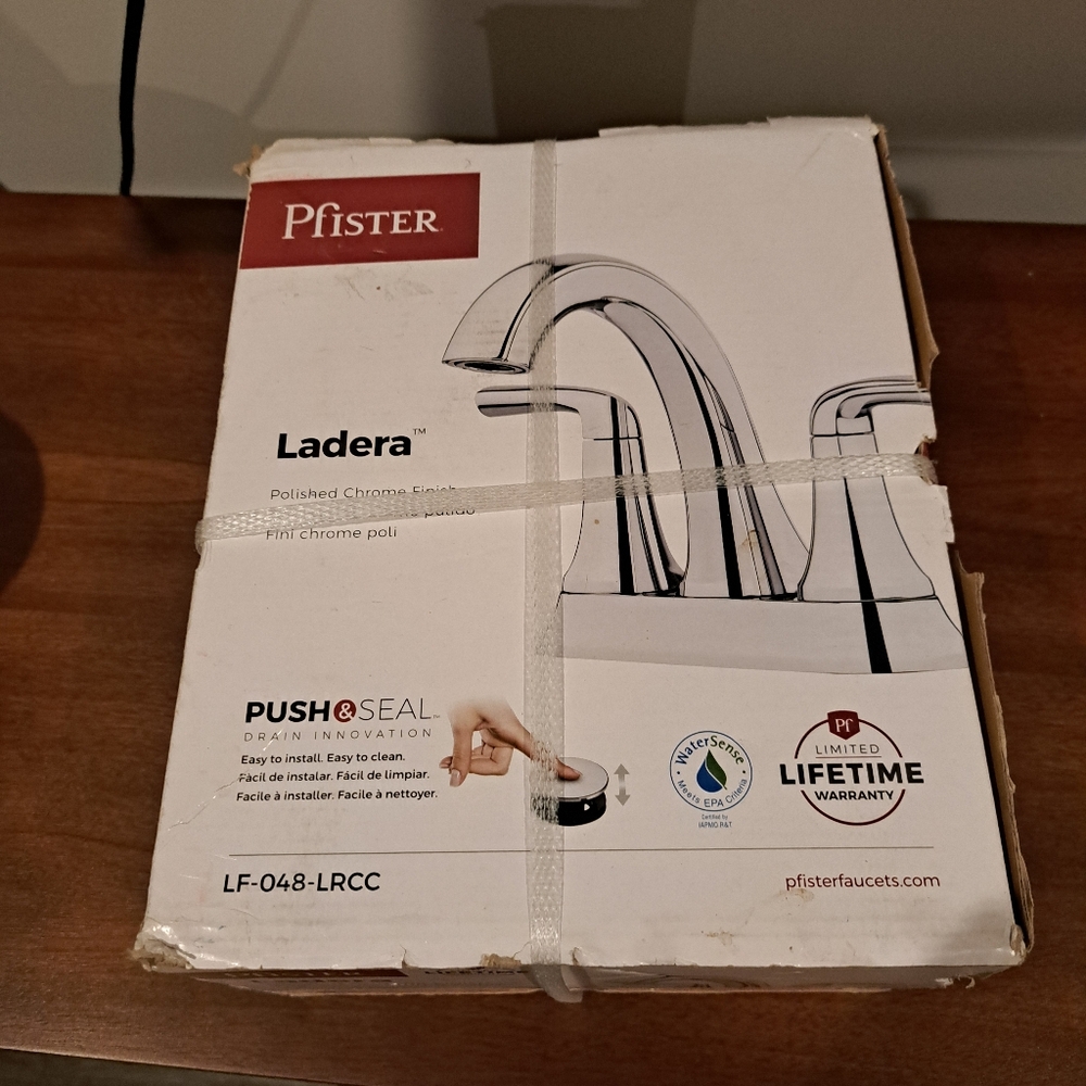 Pfister Lafera Polished Chrome High-Arc Bathroom Faucet